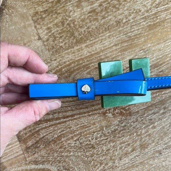 Kate Spade Blue Belt with Bow Detail M - Picture 3 of 5